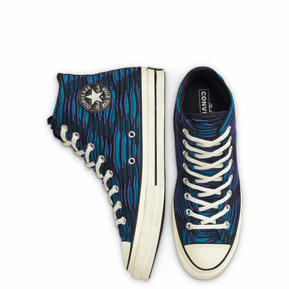 Giày Converse Chuck 70 High 'Vibrant Knit Ocean Depths' 168757C - Ảnh 4