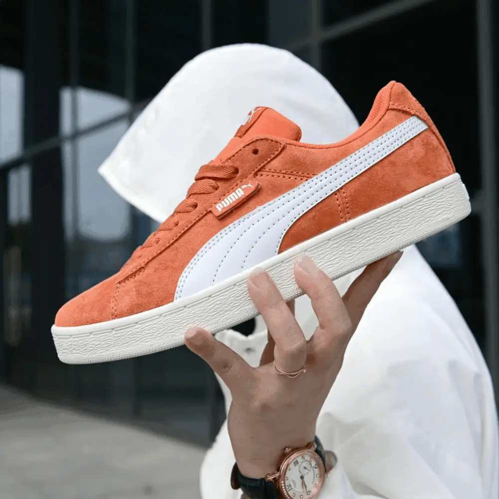 Alternative view of Giày Puma Suede Classic 'Burnt Ochre White' 365347-07