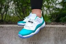 Giày Nike Air Jordan 11 Retro Low GS 'Aqua Safari' 580521-143 - Ảnh 4