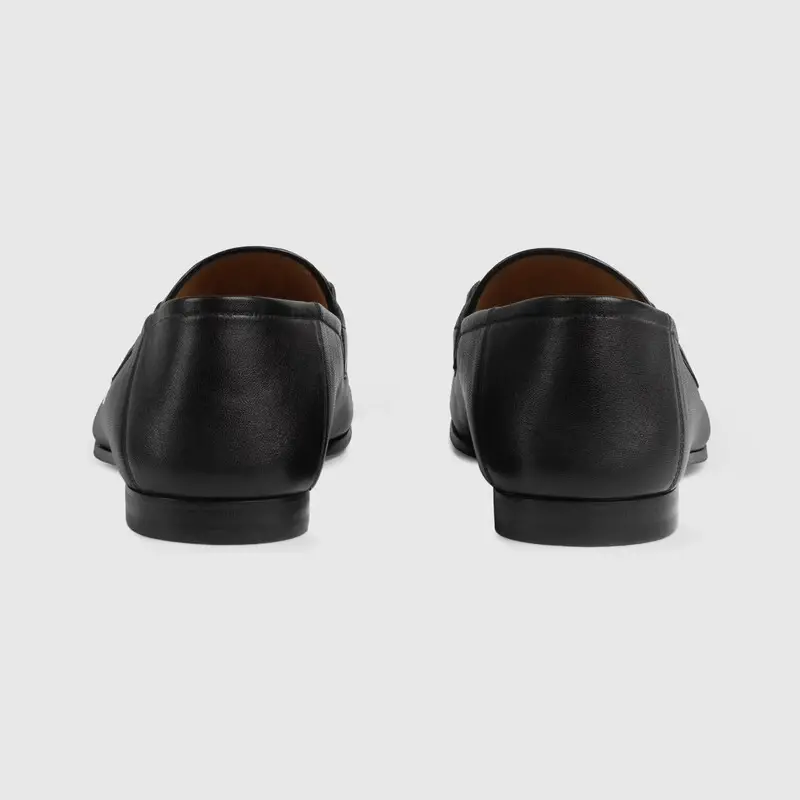 Giày Gucci Men's leather Horsebit loafer with Web 581513-DLCC0-1078 - Ảnh 5