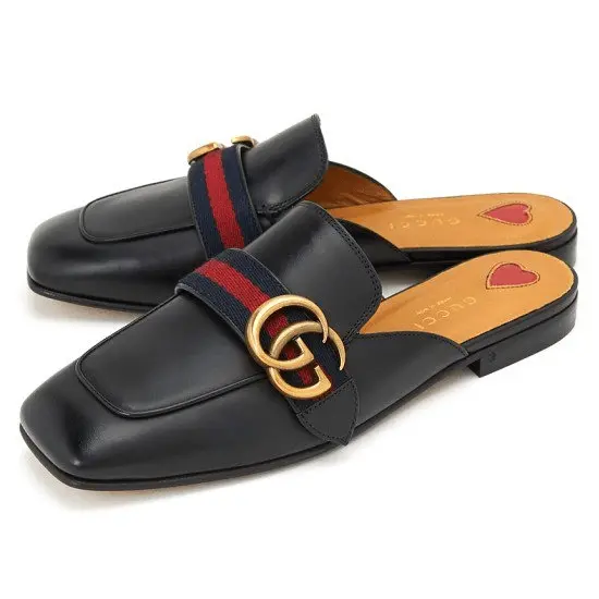 Giày Gucci Leather Slipper Double G 423694-DKHC0-1061 - Ảnh 4
