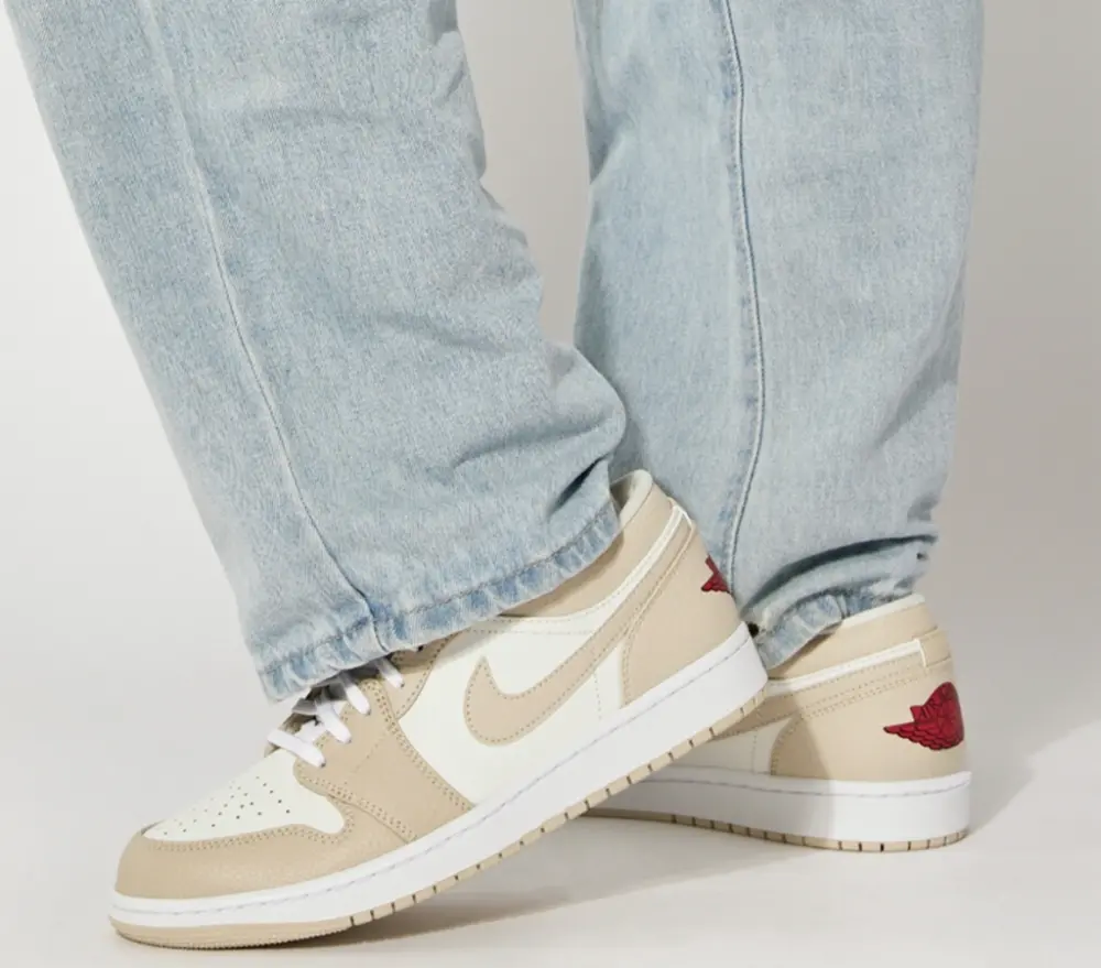 Giày Nike Air Jordan 1 Low SE 'Heavy Tan Leather' FB7168-121 - Ảnh 4