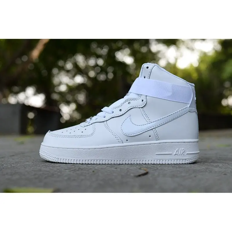 Alternative view of Giày Nike Air Force 1 High GS 'White' 653998-100