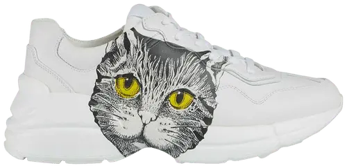 Giày Gucci Wmns Rhyton 'Mystic Cat - White' 583337-DRW00-9014