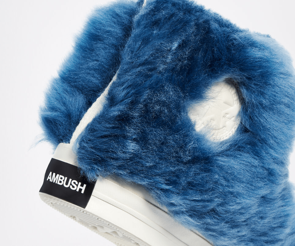 Giày Converse AMBUSH x Chuck 70 High 'Fuzzy Navy Blue' 170587C - Ảnh 6