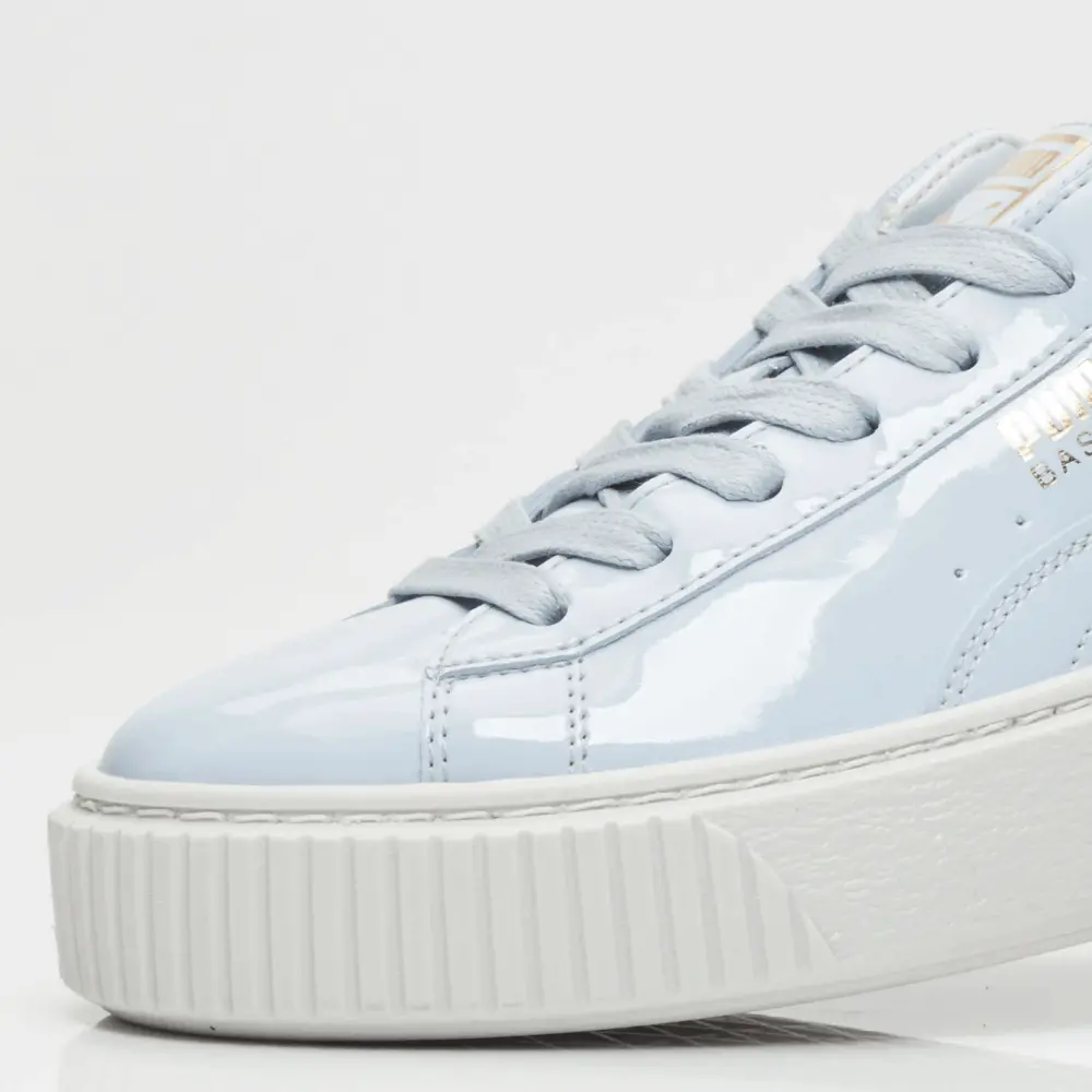 Giày Puma Basket Platform Patent Halogen Blue 363314-01 - Ảnh 5
