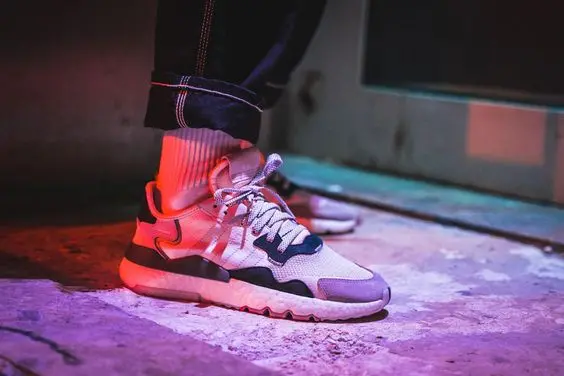 Giày Adidas Nite Jogger 'White Shock Red' F34123 - Ảnh 3