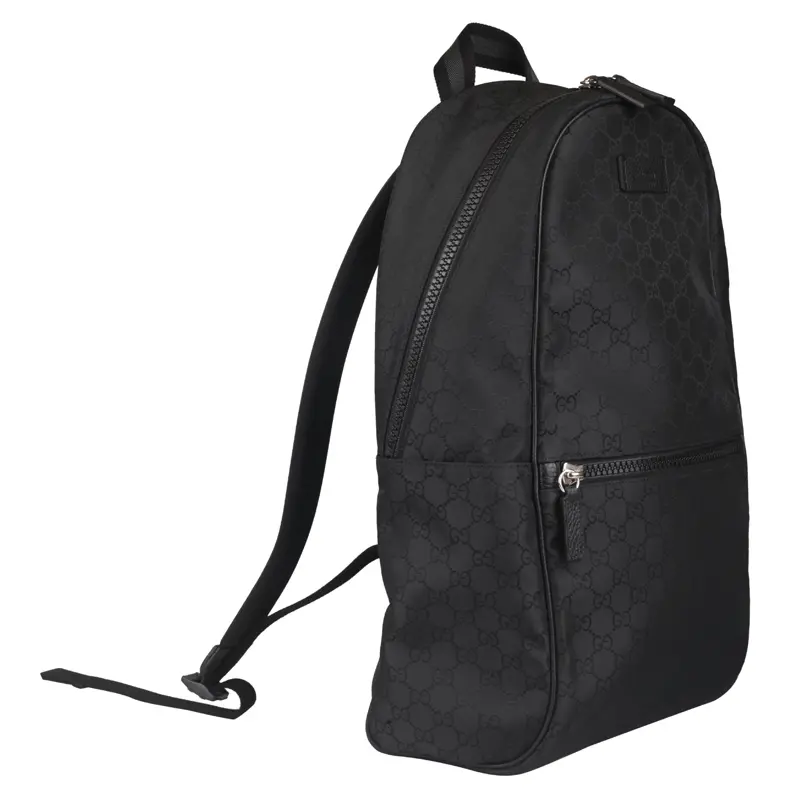 Balo Gucci Outlet Backpack GG Pattern Nylon Black 449181 G1XYN 8615 - Ảnh 3
