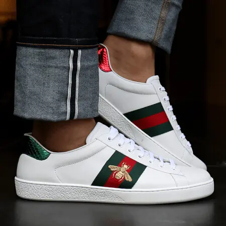 Giày Gucci Ace Embroidered 'Bee' 429446-A38G0-9064 - Ảnh 5