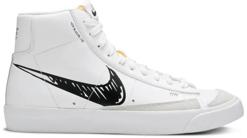 Giày Nike Blazer Mid 77 'Sketch - Black' CW7580-101