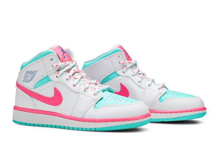 Giày Nike Air Jordan 1 Mid GS 'Digital Pink' 555112-102 - Ảnh 3