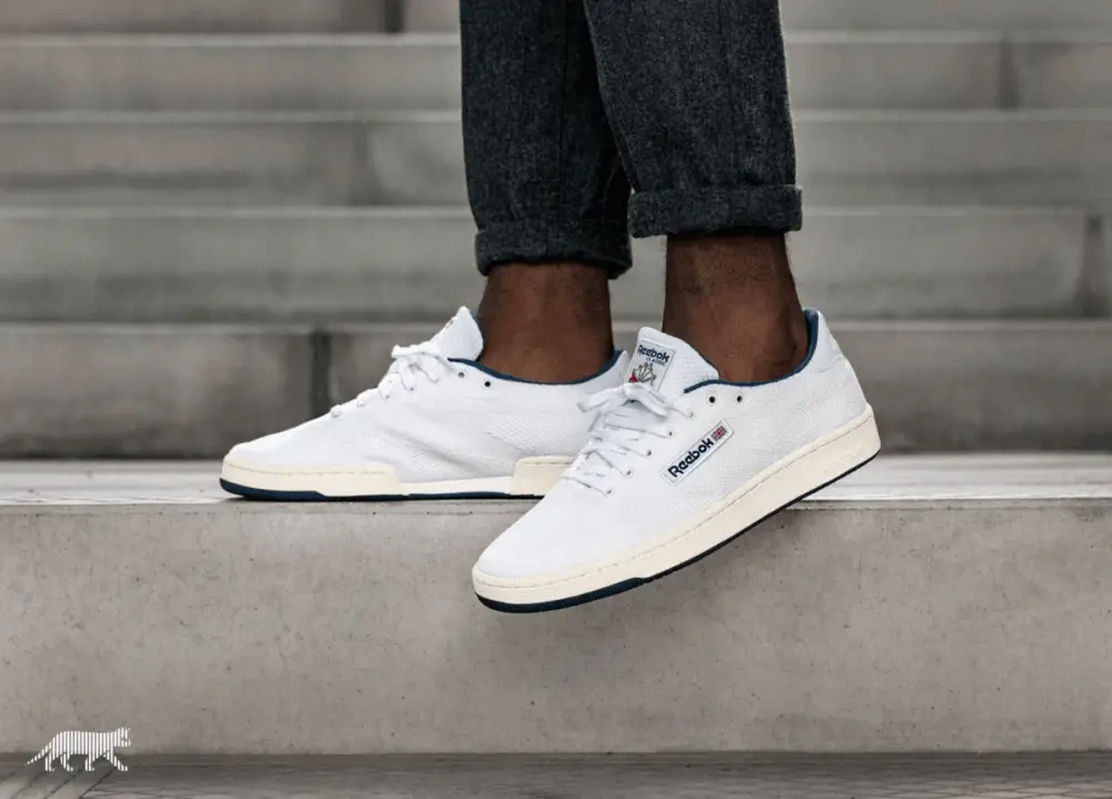 Giày Reebok Club C 85 Ultra Knit Classic 'White Navy' BS5270 - Ảnh 5