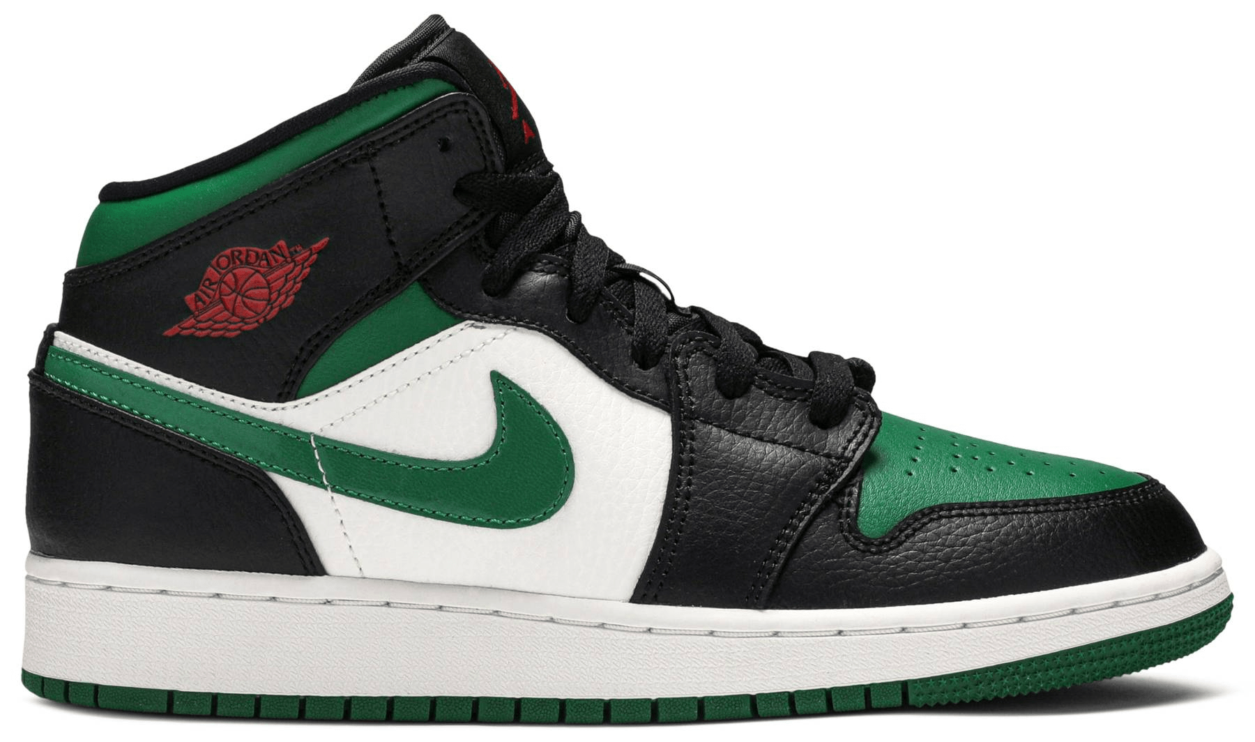 Giày Nike Air Jordan 1 Mid GS 'Black Pine Green' 554725-067