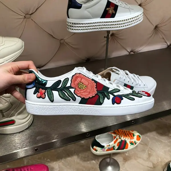 Giày Gucci Wmns Ace Embroidered 'Floral' 431917-A38G0-9064 - Ảnh 4