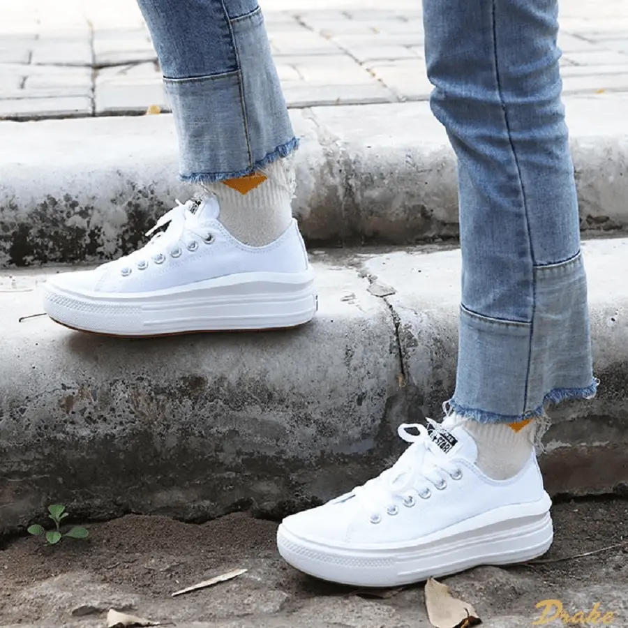 Giày Converse Wmns Chuck Taylor All Star Move Low 'White' 570257C - Ảnh 3