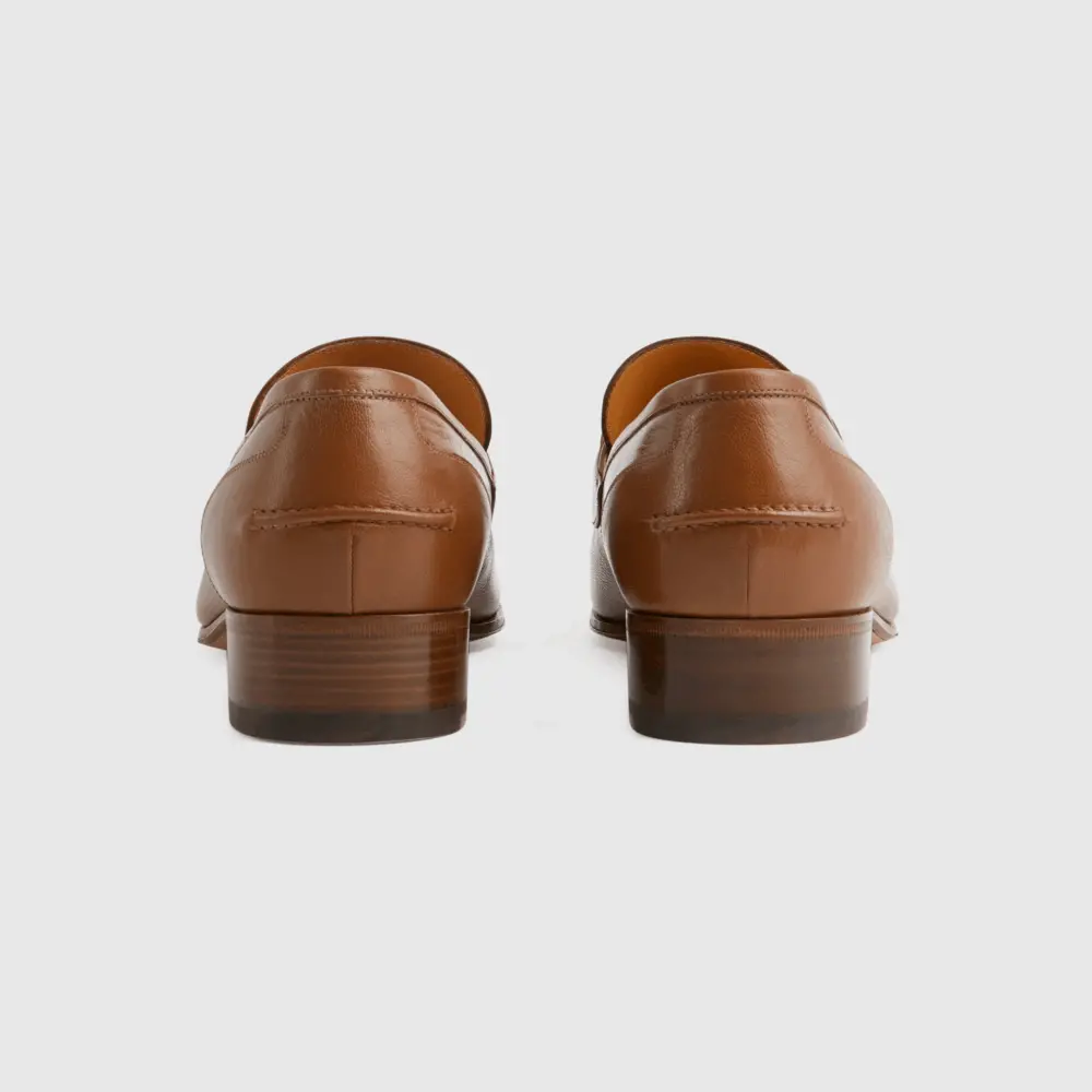 Giày Gucci Loafer with Horsebit 'Brown Leather' 655579-0G0P0-2870 - Ảnh 5