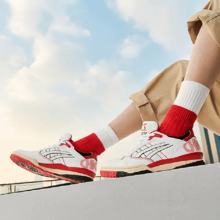 Giày Asics Gel Spotlyte Low 'White Red' 1203A233-100 - Ảnh 3