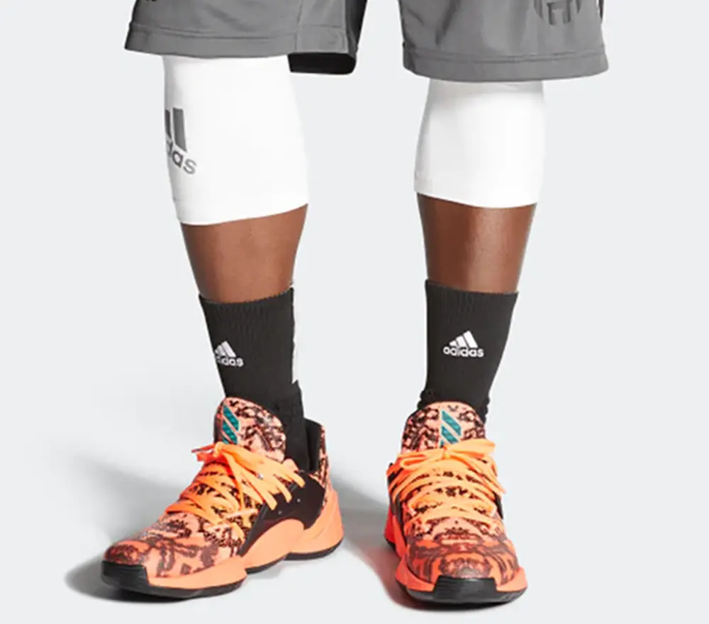 Alternative view of Giày Adidas Harden Vol. 4 Gca 'Orange/Black' FV4155