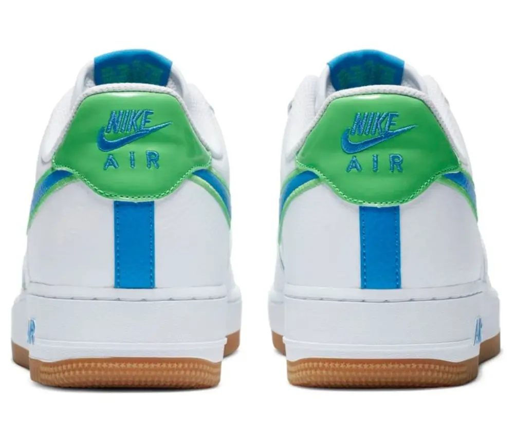Giày Nike Air Force 1 Low 'White Bright Blue Green' DA4660-100 - Ảnh 6