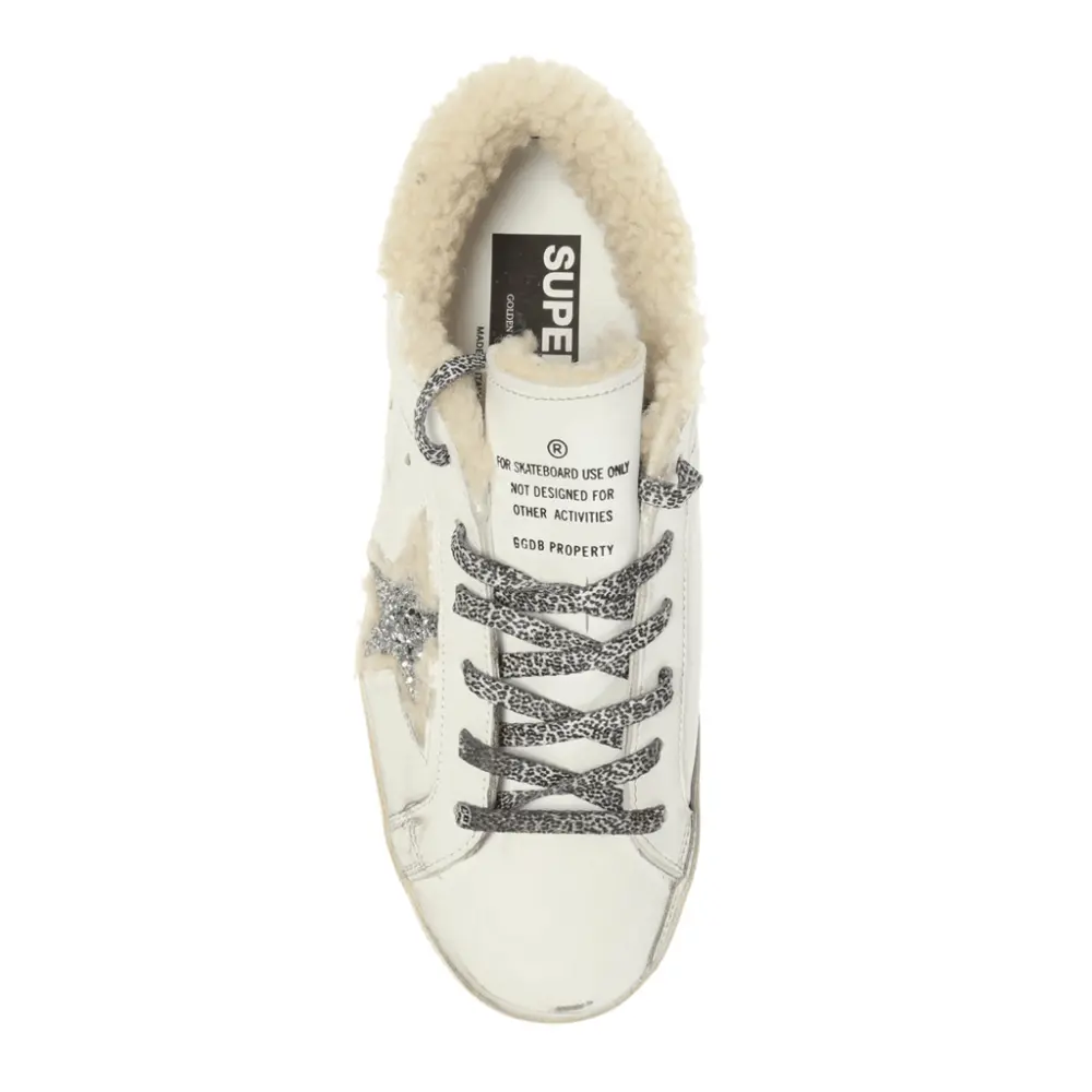 Alternative view of Giày Golden Goose Superstar White and Lambskin G35WS590-P90
