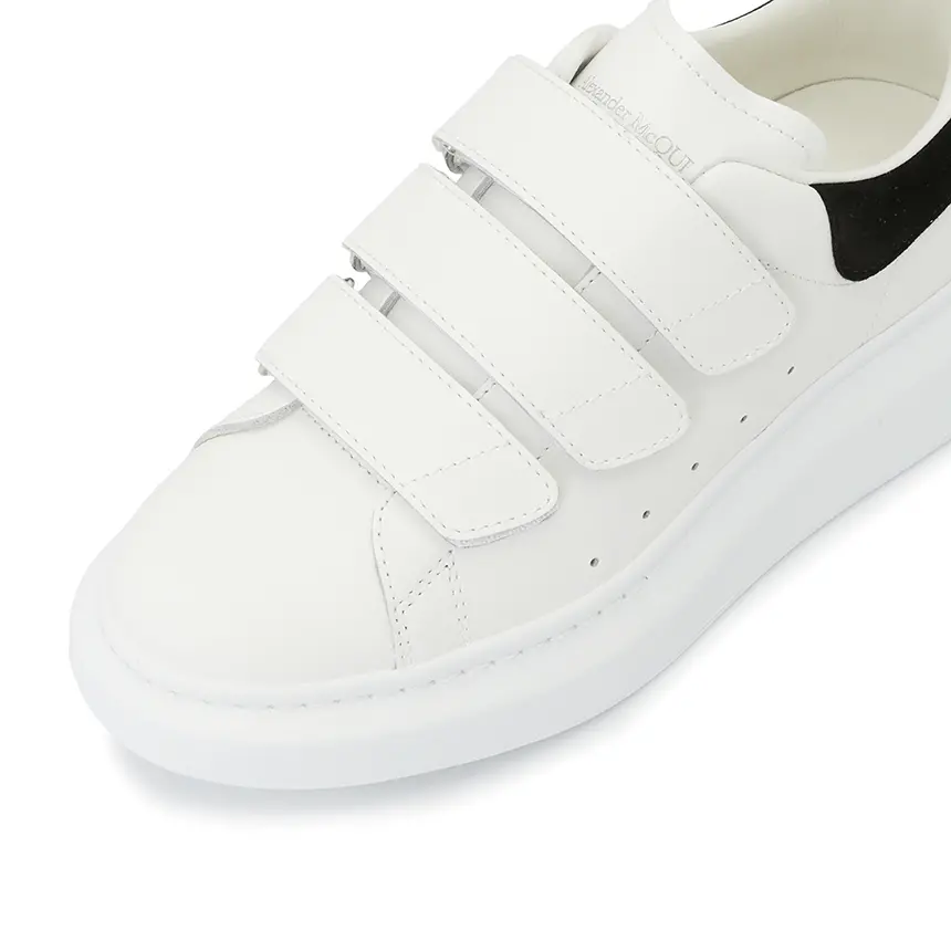 Alternative view of Giày Alexander Mcqueen Oversole Triple Strap 'White' 697105-WHGP7-9061