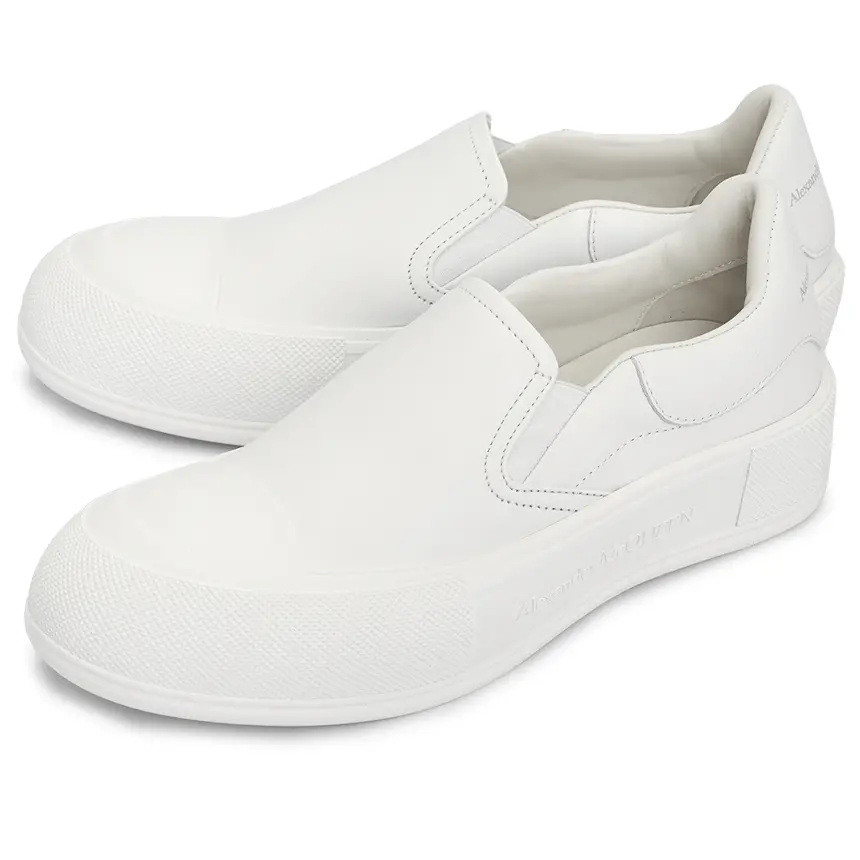Giày Alexander Mcqueen Deck Skate Plimsol 'White' 654595-WHZT8-9065 - Ảnh 4