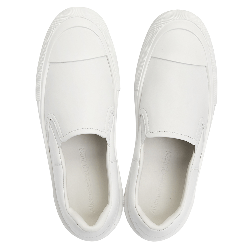 Giày Alexander Mcqueen Deck Skate Plimsol 'White' 654595-WHZT8-9065 - Ảnh 3