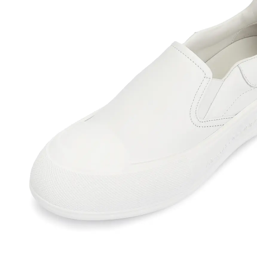 Alternative view of Giày Alexander Mcqueen Deck Skate Plimsol 'White' 654595-WHZT8-9065