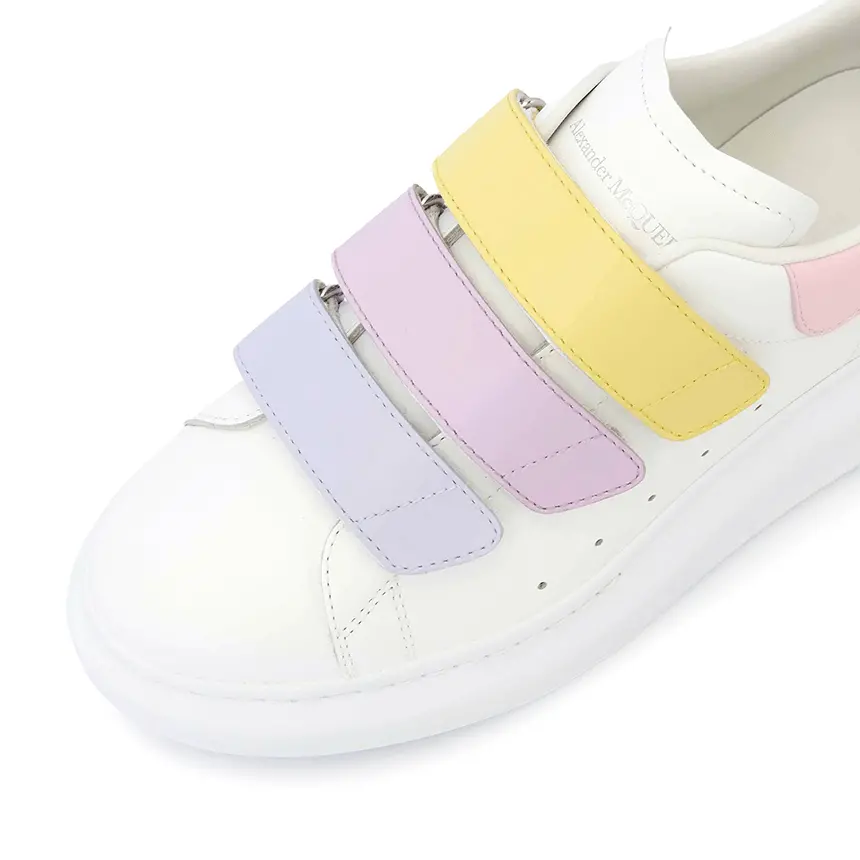 Alternative view of Giày Alexander Mcqueen Oversole Triple Strap 'White' 697105-WIBNN-9035