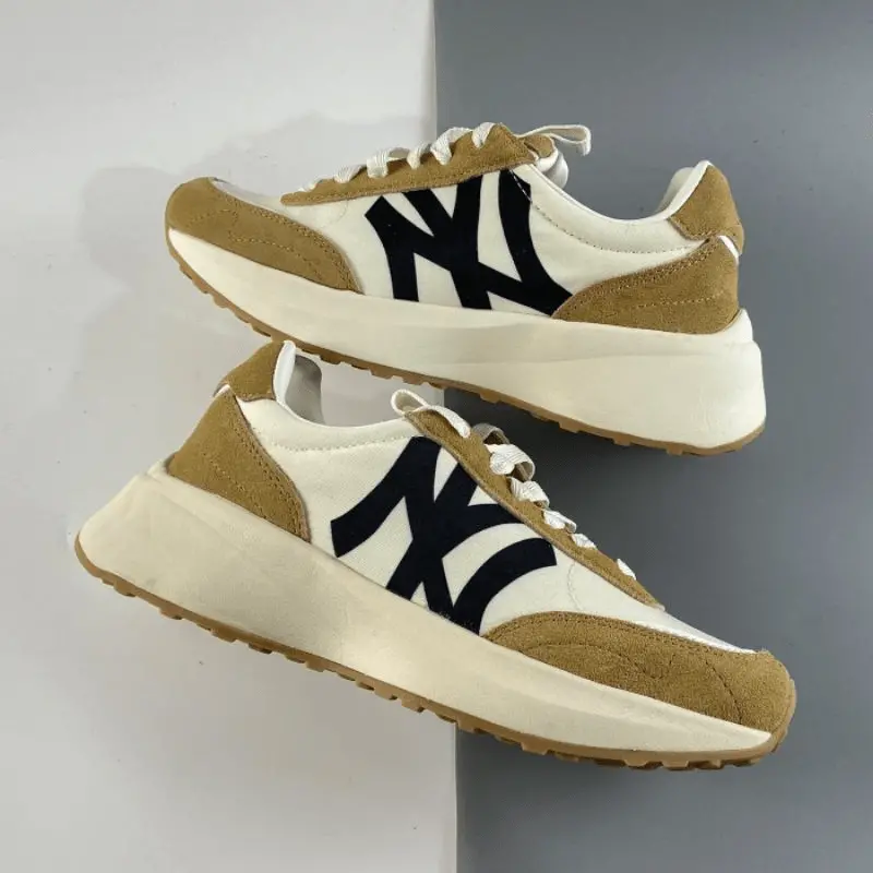 Giày MLB Chunky Jogger New York Yankees 'White Brown' 3ASXX111N-50BGS - Ảnh 3