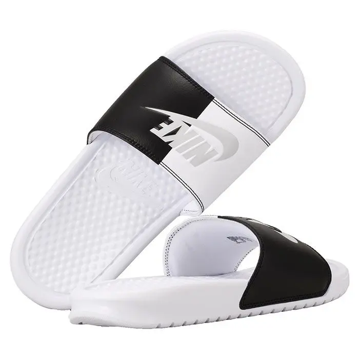 Dép Nike Benassi JDI LTD Black White Silver 343881-104 - Ảnh 4