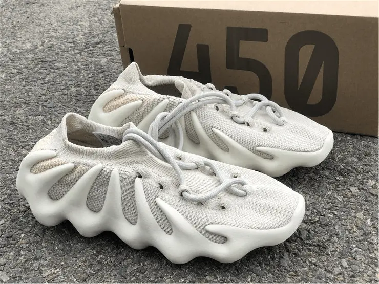 Giày Adidas Yeezy 450 'Cloud White' H68038 - Ảnh 6
