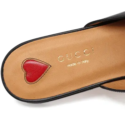Giày Gucci Leather Slipper Double G 423694-DKHC0-1061 - Ảnh 3