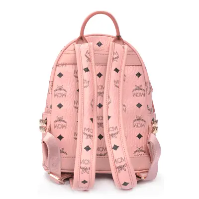 Balo MCM Stark Backpack With Studs 'Pink' MMK7AVE41PZ001 - Ảnh 4