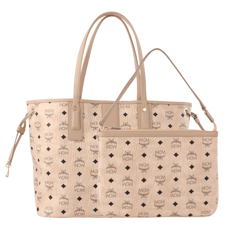 Túi MCM Reversible Liz Shopper in Visetos MWP7AVI22IG001 - Ảnh 4