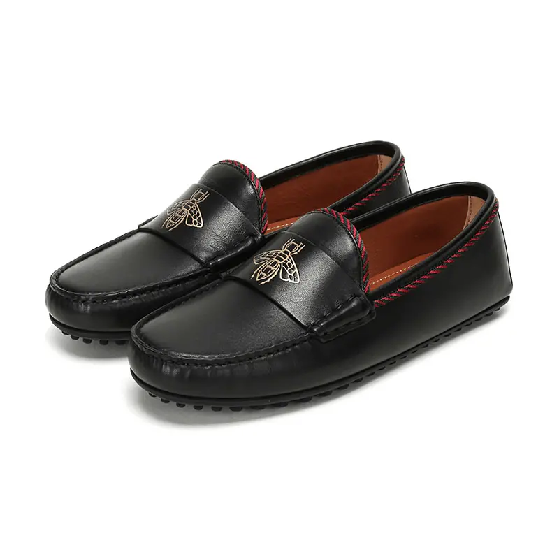 Alternative view of Giày Gucci Loafer Bee Driver Black 497117-BTRR0-1124