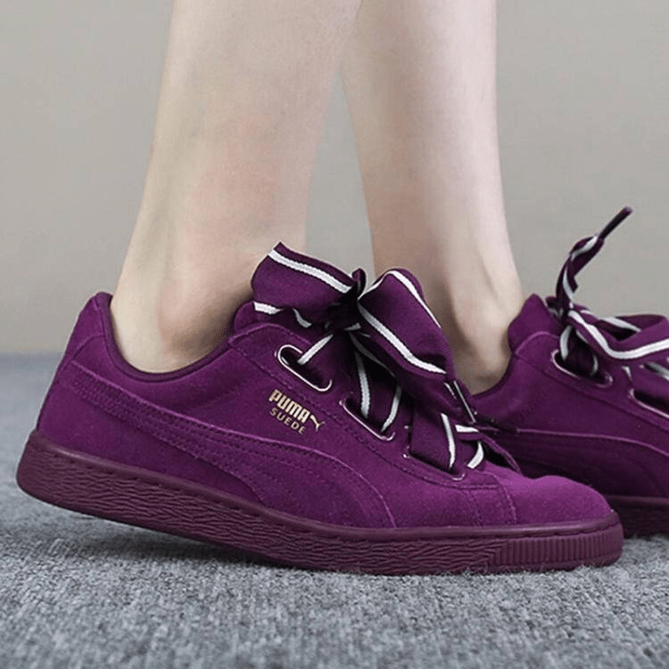 Giày Puma Suede Heart Satin 'Violet' 364084-02 - Ảnh 4