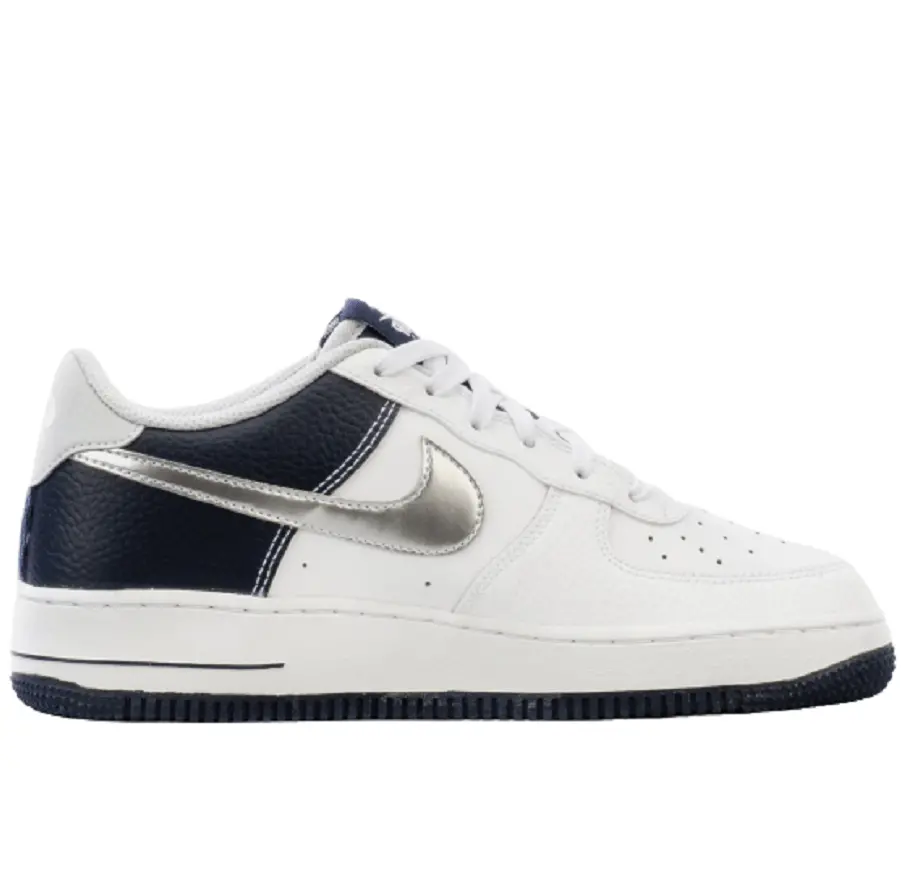 Giày Nike Air Force 1 Low GS 'White Navy' DQ6048-100