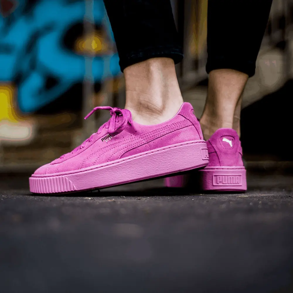 Alternative view of Giày Puma Wmns Basket Platform Reset 'Pink' 363313-02