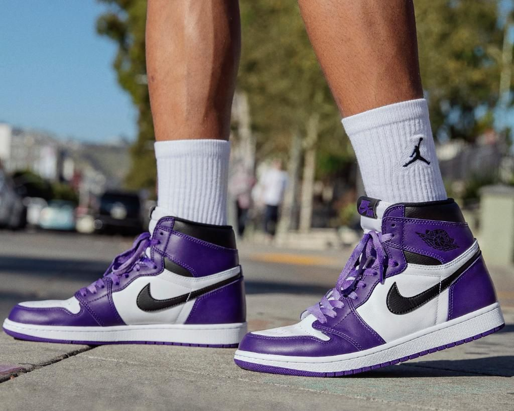 Giày Nike Air Jordan 1 Retro High OG 'Court Purple' 555088-501 - Ảnh 4