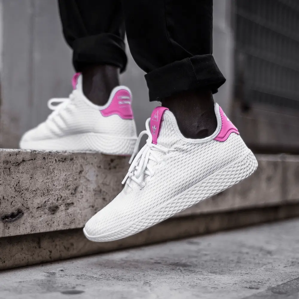 Alternative view of Giày Adidas Tennis Hu Pharrell Semi 'Solar Pink' BY8714