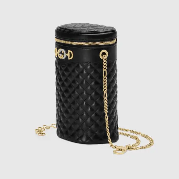 Túi Gucci Ladies Black Quilted Leather Belt Bag 572298 0YKNX 1000 - Ảnh 4