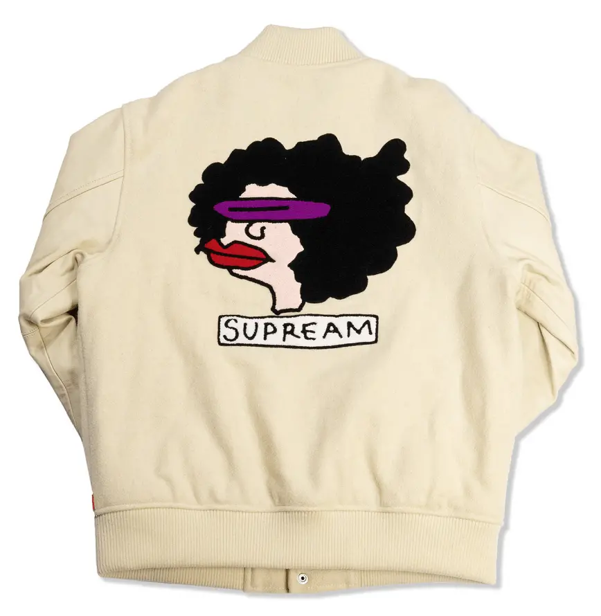 Alternative view of Áo Supreme Gonz Ramm Varsity Jacket 'Off White'