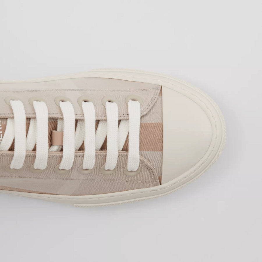Giày Burberry Check Cotton Sneakers 'Soft Fawn' 80539901 - Ảnh 3