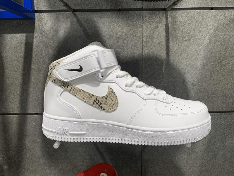 Giày Nike Air Force 1 '07 Mid 'Snakeskin Swoosh' DD9625-101 - Ảnh 2