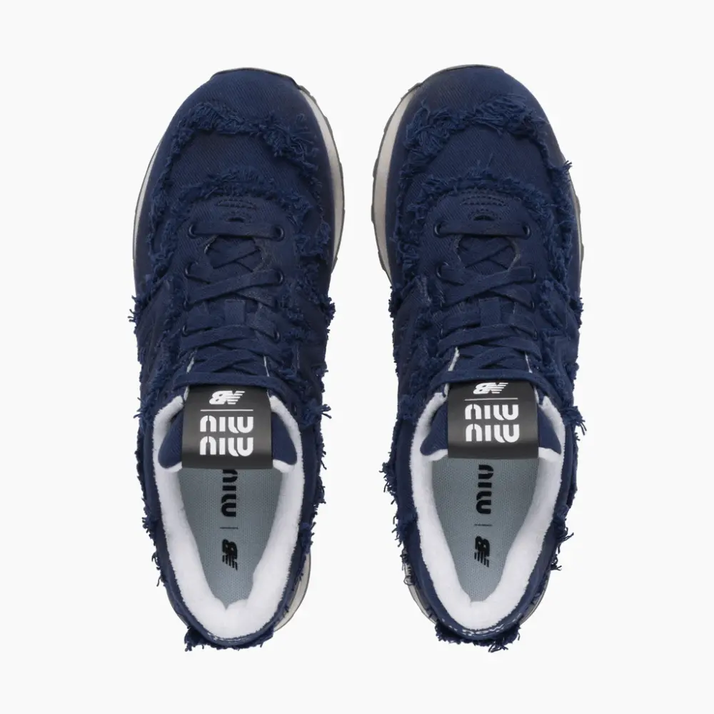 Giày New Balance x Miu Miu 574 'Denim Blue' 5E765D-CSL-F0V41 - Ảnh 3