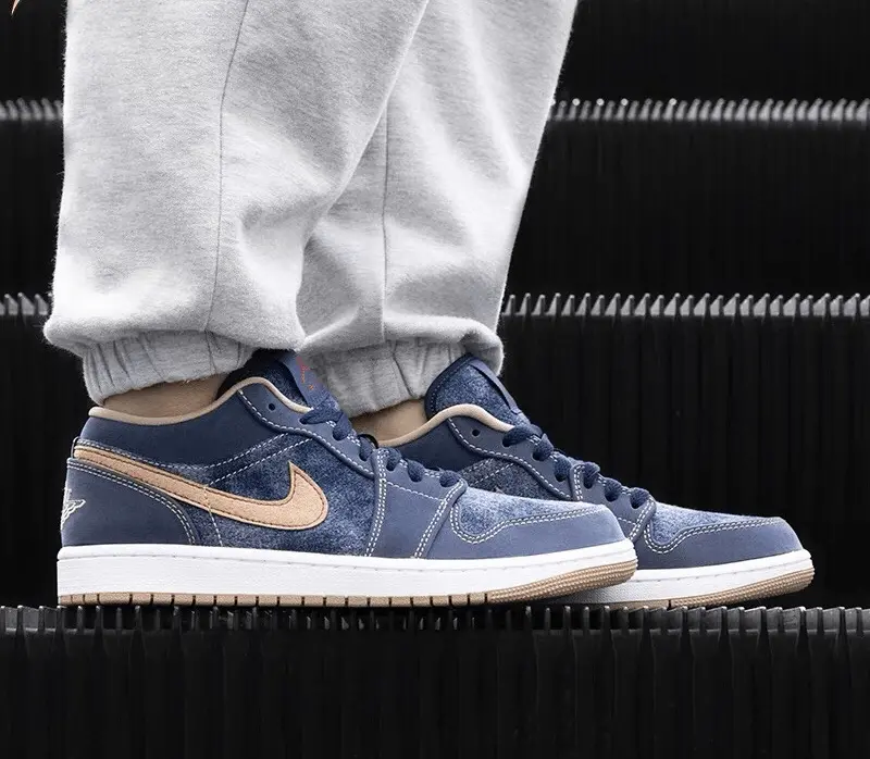Giày Nike Air Jordan 1 Low SE 'Denim' DH1259-400 - Ảnh 4