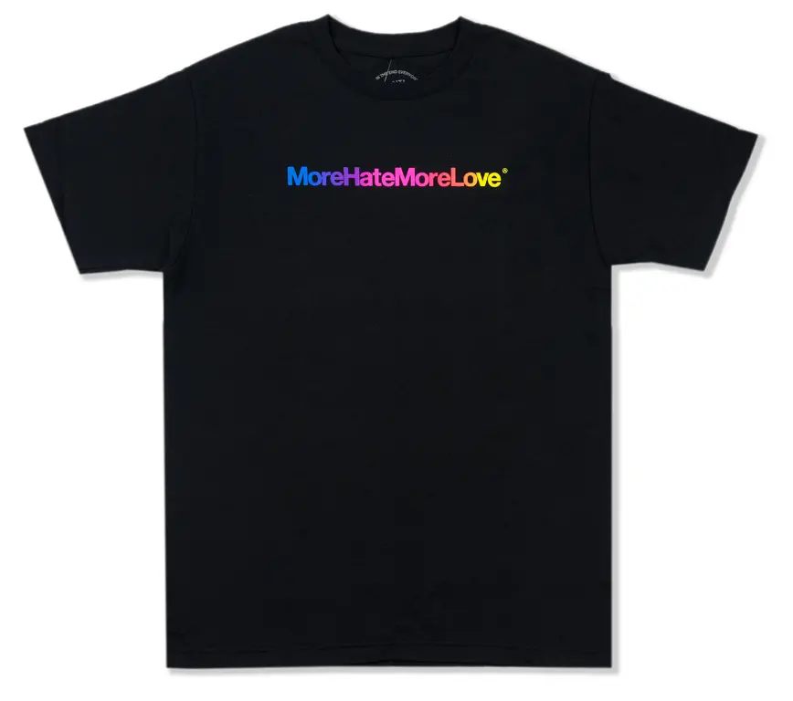 Áo Anti Social Social Club More Hate More Love Black Tee