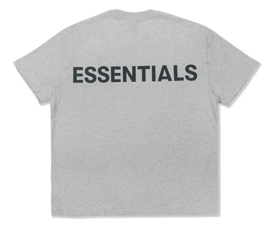 Alternative view of Áo Fear Of God Essentials 3M Logo Boxy T Shirt Dark Heather Grey Black