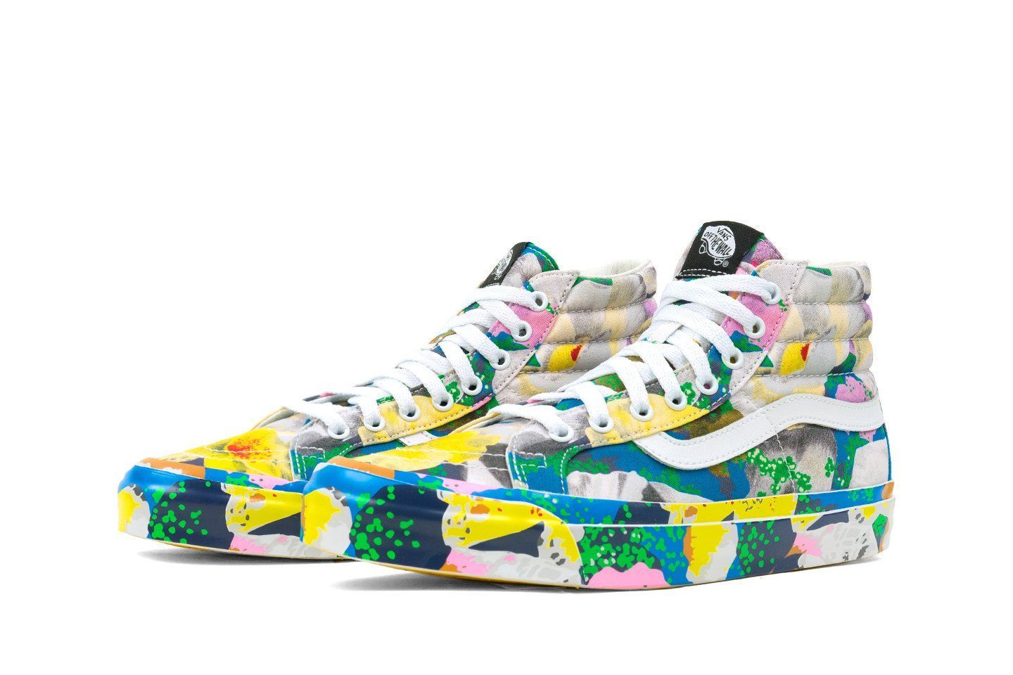 Giày Kenzo x Vans OG Sk8-Hi LX "Floral Yellow" VN0A4BVB01H - Ảnh 2